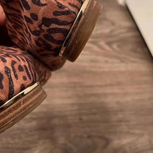 Alex Marie metallic leopard print loafers - Picture 8 of 10